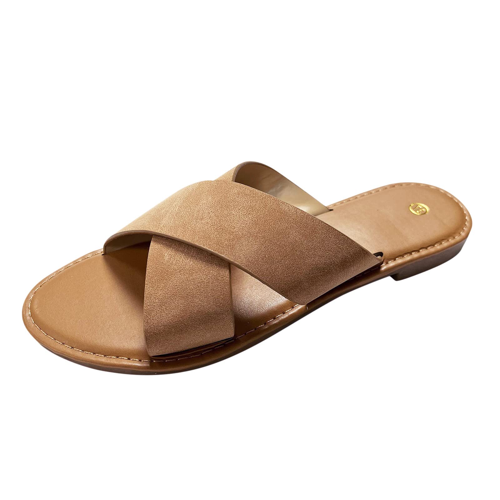 Women's Comfortable Wedge Sandals with Ankle Strap - Summer 2022 Fashion Flat Sandals for Beach, Vacation & Casual Wear