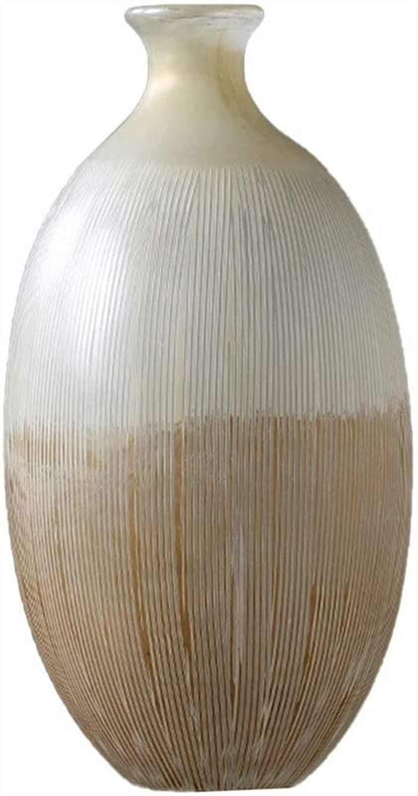 Handmade Glass Vase for Home Decor - Elegant Centerpiece for Living Room, Coffee Table, Bedroom, Study & Office - Perfect for Fresh Flowers & Modern Interior Design (Size C)