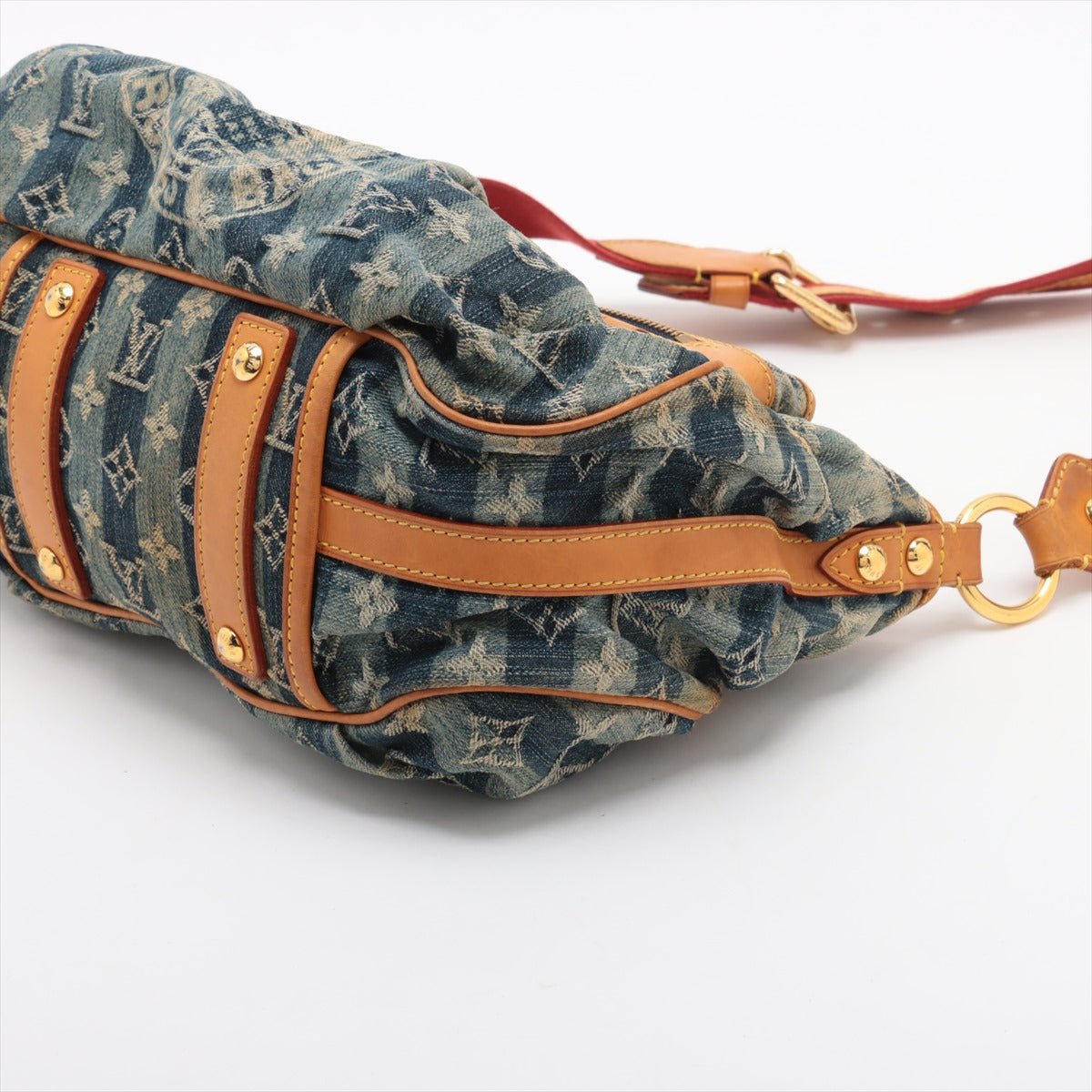 Authentic Louis Vuitton Limited Edition Monogram Denim Epaule Raye MM Shoulder Bag - Luxury Designer Handbag for Women, Perfect for Travel, Work & Everyday Use