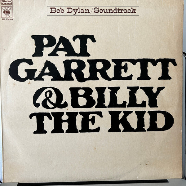 Bob Dylan - Pat Garrett & Billy The Kid Original Soundtrack Recording LP Vinyl Album (VG Condition) - Perfect for Vintage Music Collectors & Western Movie Fans