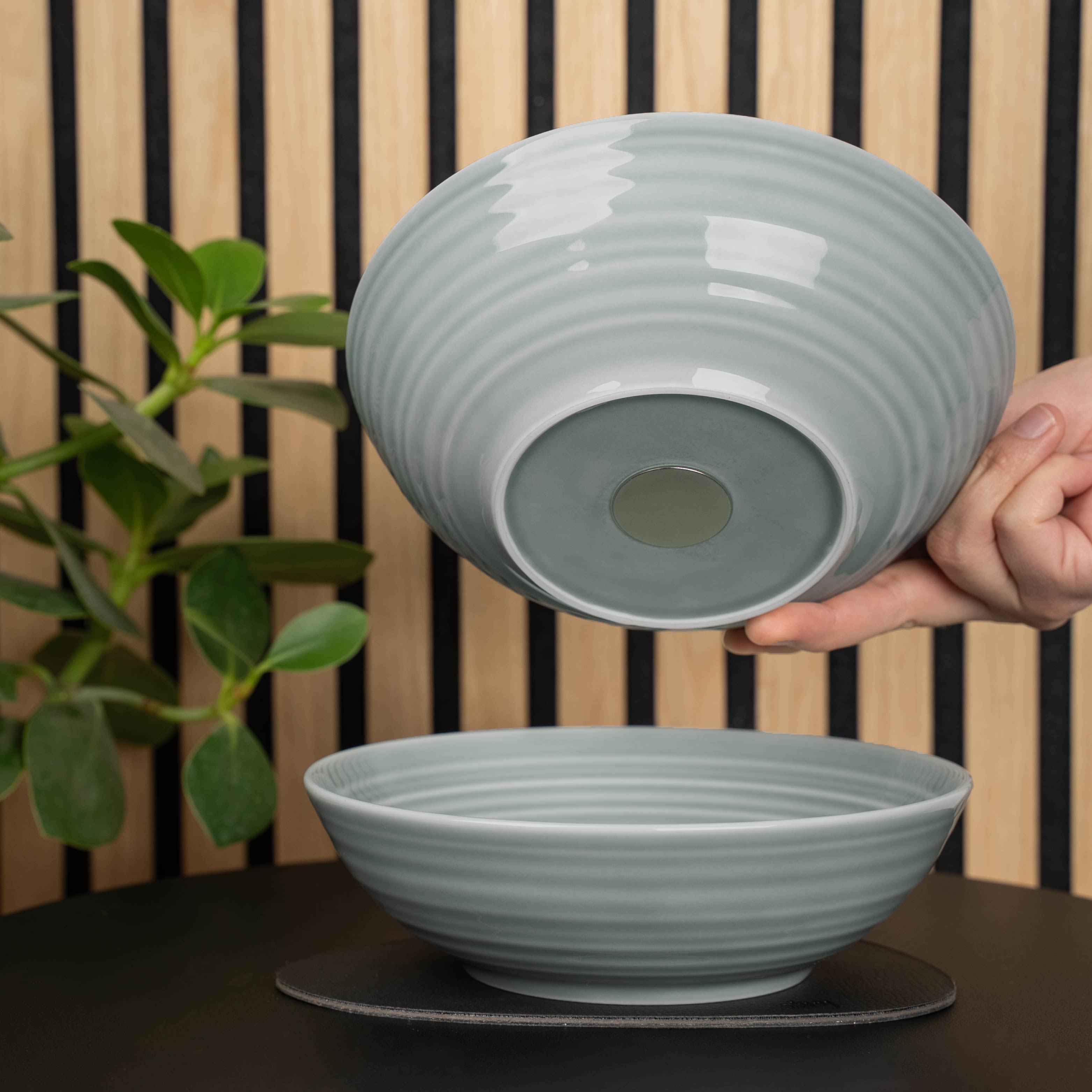 Premium Magnetic Porcelain Food Bowls - 20cm Set of 4, Durable & Stylish Pet Feeding Dishes for Dogs & Cats - Perfect for Home, Kitchen, and Travel Use
