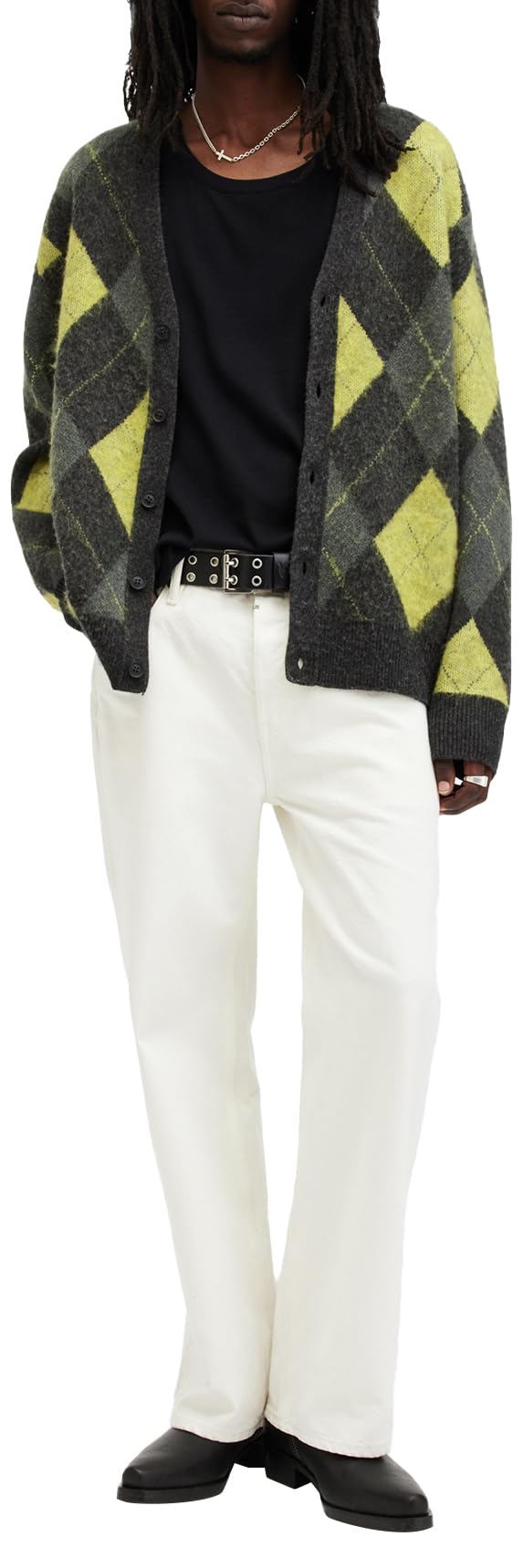 Stylish Men's Joker Cardigan Sweater - Vintage Inspired Knitwear for Casual Outfits & Cosplay