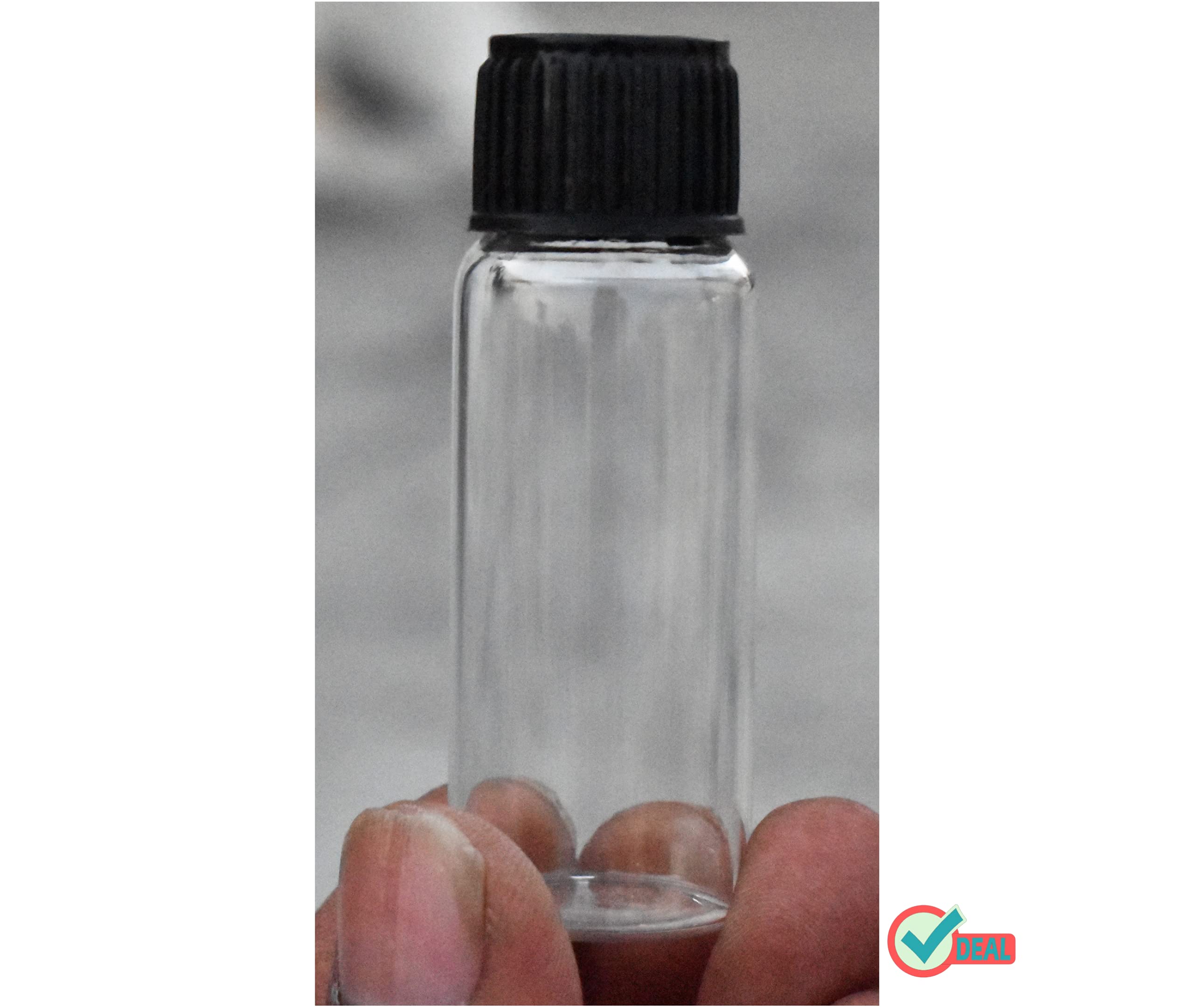 RITEDEAL 20ml Clear Glass Dropper Bottles (Pack of 10) - Type 1 Neutral Glass Essential Oil Storage Containers with Black Screw Caps & Leak-Proof Dropper - Perfect for DIY Essential Oils, Perfumes, CBD Tinctures & Liquid Samples