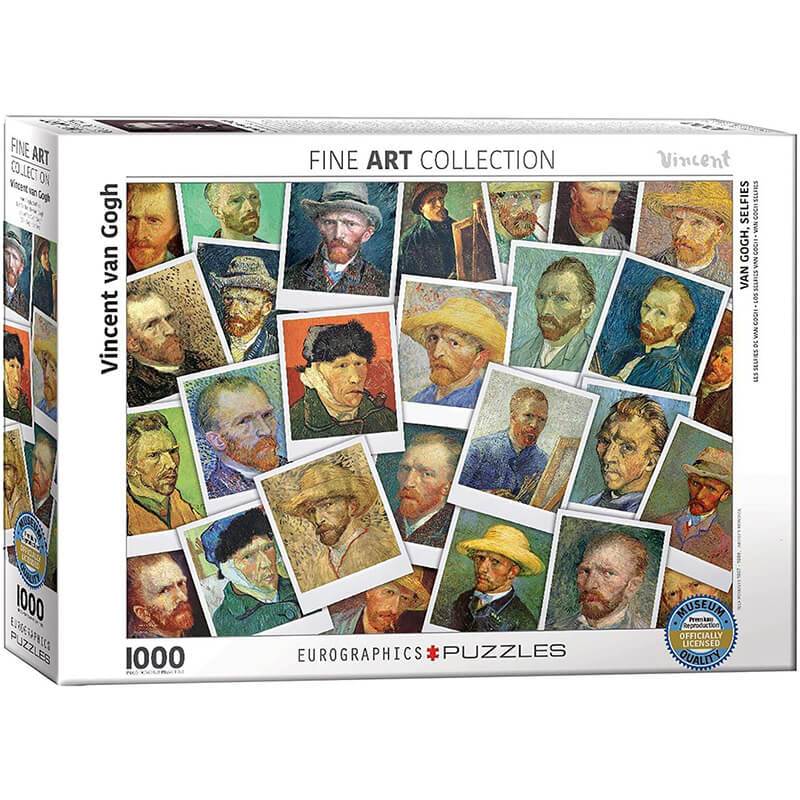 Van Gogh Selfies 1000-Piece Jigsaw Puzzle by Eurographics - Perfect for Adults, Family Game Night & Home Decor Art