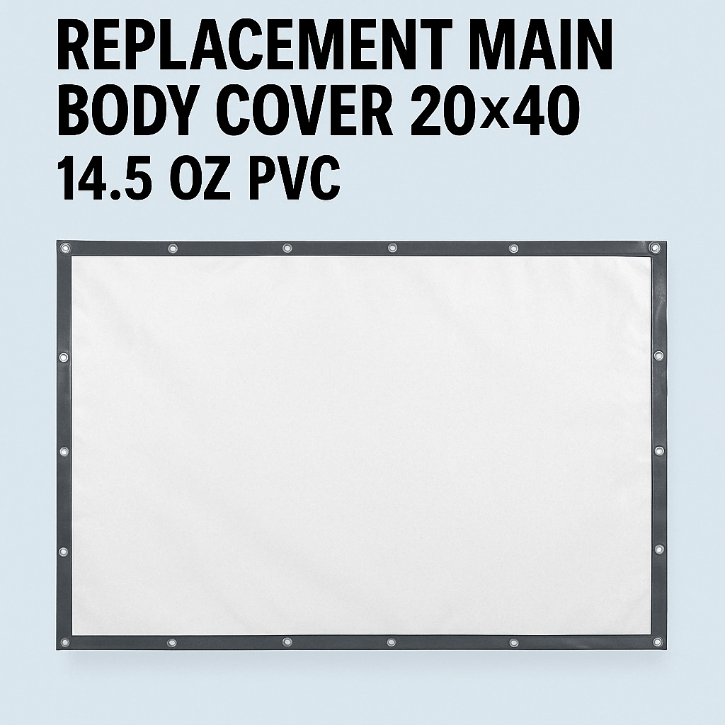 20' Double Truss Heavy Duty PVC Industrial Storage Tent - Weatherproof Fabric Shelter for Equipment, Vehicles & Outdoor Storage | Perfect for Construction Sites, Farm Use & Event Canopies