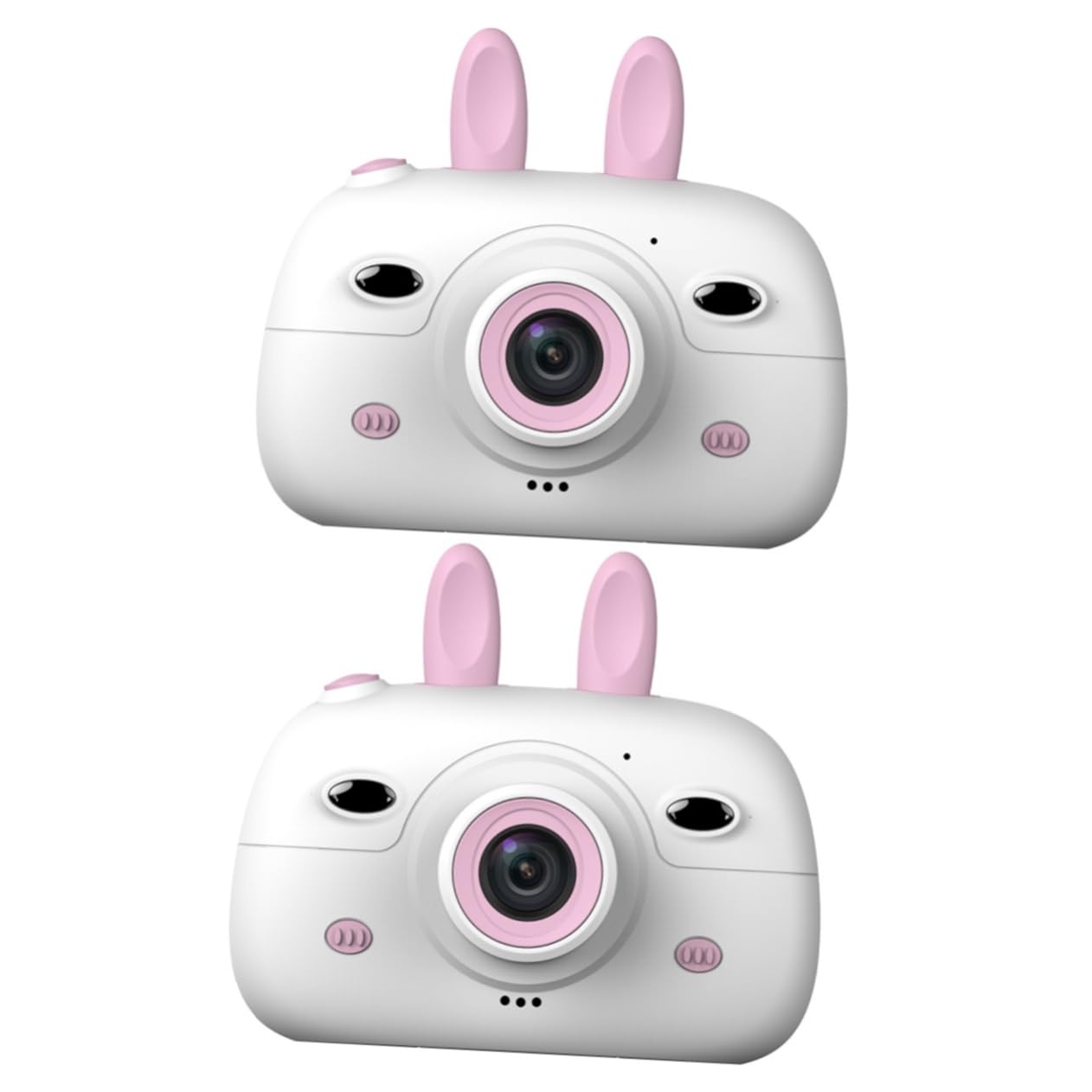 Abaodam 2 Pack Kids Digital Camera - Bunny Shaped Video Recorder Toy for Girls & Boys, Easter Basket Stuffer, Birthday Gift for Toddlers (Perfect for Easter Parties, Travel, Outdoor Adventures & Creative Play)