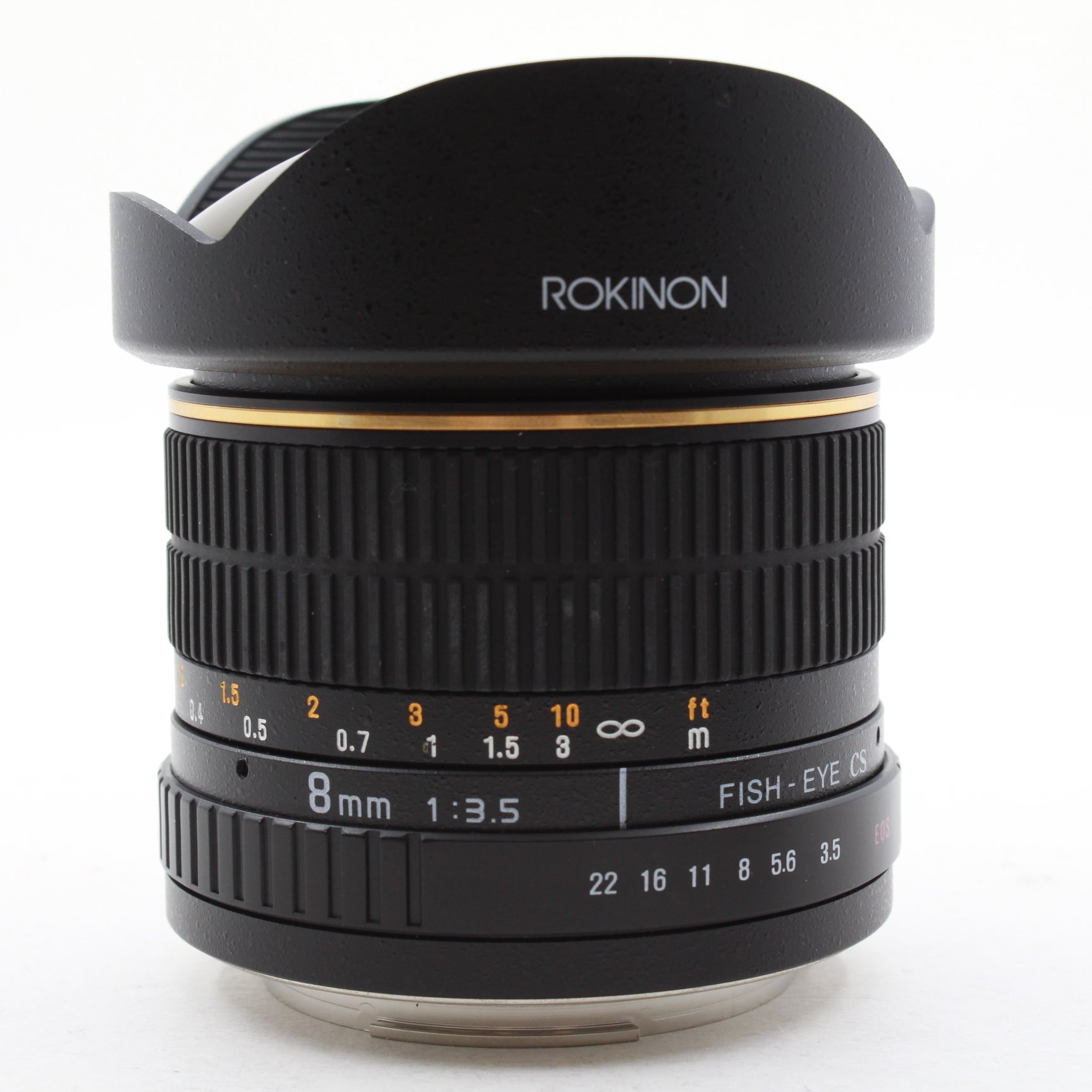 Used Rokinon 8mm f/3.5 Fisheye Lens for Canon EF Mount - Manual Focus Only - Perfect for Wide-Angle Photography, Landscape & Creative Shots