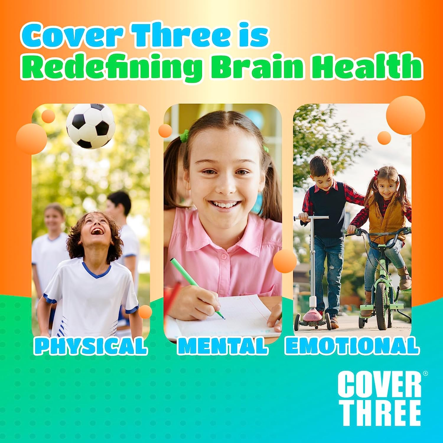 Kids Omega 3 Liquid DHA Fish Oil Supplement - Supports Brain Development, Focus & Attention, Heart & Vision Health - Emotional & Physical Wellness - 20 Orange Flavor Pouches (3 Pack) | Ideal for School, Homework & Active Children
