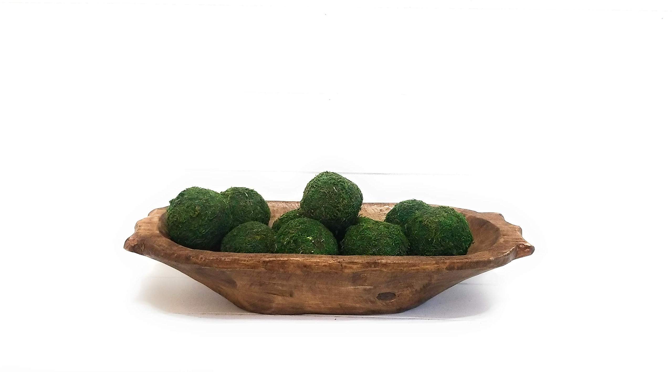 Rustic Big Horn Wooden Decorative Bowl - Handcrafted Dough Bowl for Farmhouse Decor - Perfect for Centerpieces, Fruit Display & Rustic Home Decor