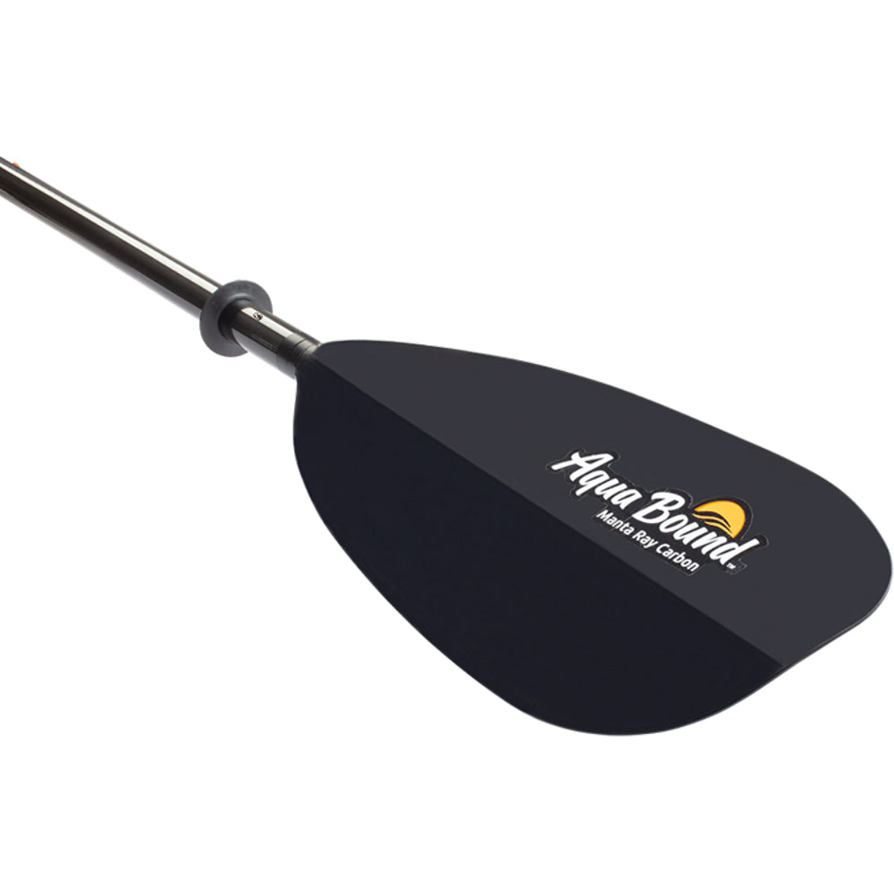 Aqua Bound Manta Ray Carbon Posi Lock 4-Piece Kayak Paddle - Lightweight & Durable Kayaking Paddle for Touring, Fishing & Recreational Use