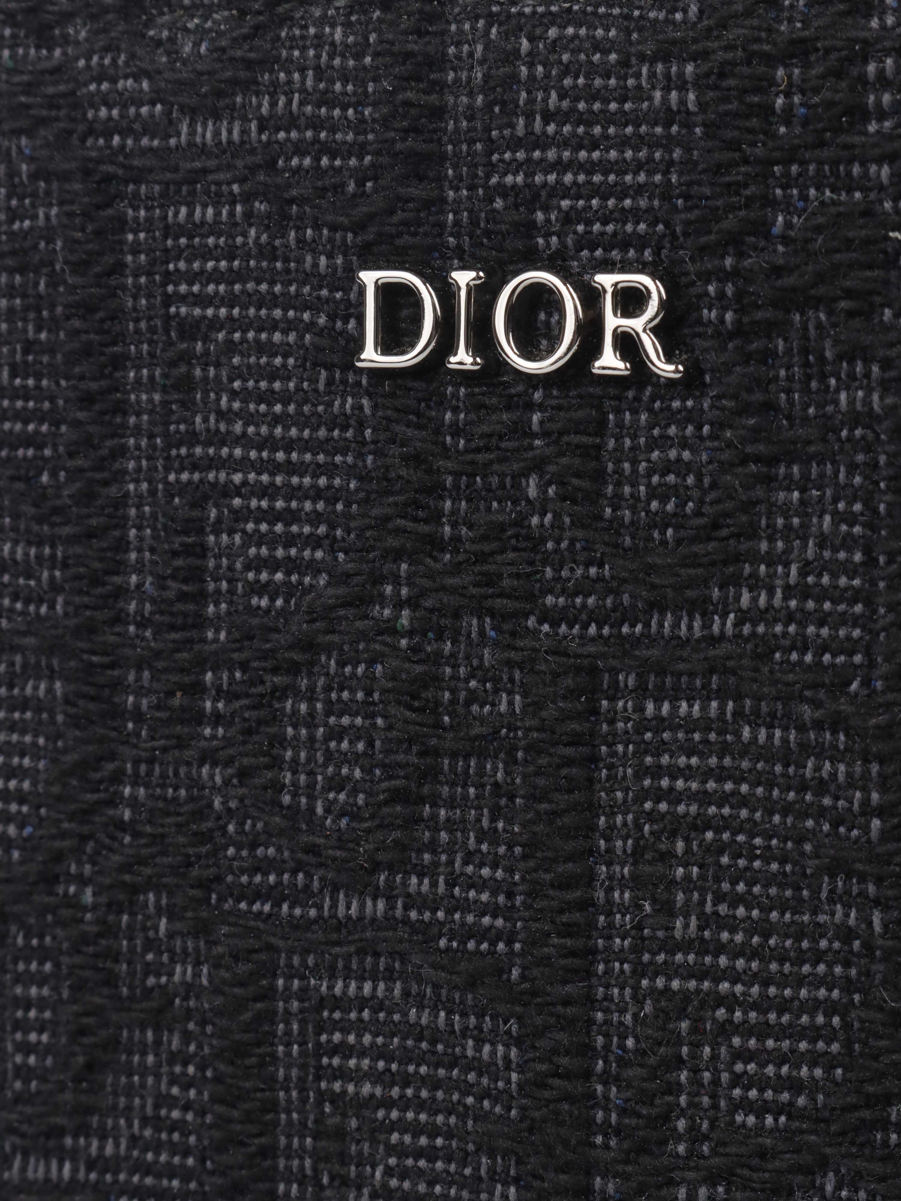 Dior Oblique Jacquard Pouch with Adjustable Strap - Black Luxury Crossbody Bag for Women | Perfect for Everyday Use, Travel & Special Occasions