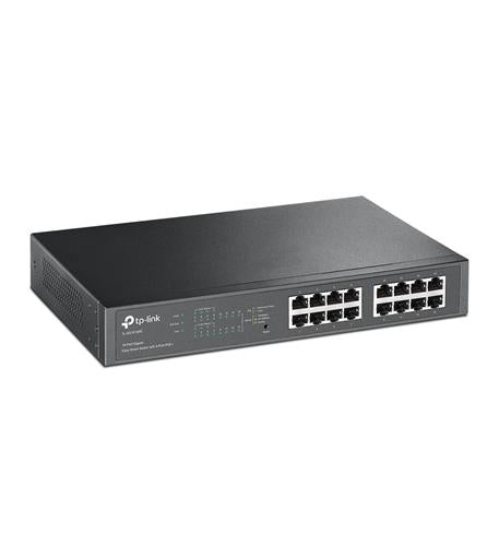 16 Port Gigabit Easy Smart Managed Switch with 8 PoE+ Ports | Network Switch for Home Office & Small Business | Ideal for VoIP, IP Cameras & IoT Devices