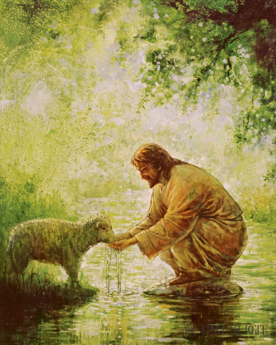 Gentle Shepherd by Yongsung Kim - Christian Wall Art & Home Decor for Living Room, Bedroom, or Church