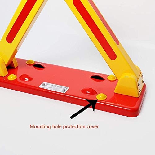 Heavy Duty Parking Lock - 56.5X18X41Cm Triangular Parking Barrier Bollard for Cars, Trucks & Vehicles - Durable Parking Pile & Bumper Protector for Garages, Driveways & Parking Lots (Perfect for Securing Parking Spaces & Preventing Unauthorized Parking)