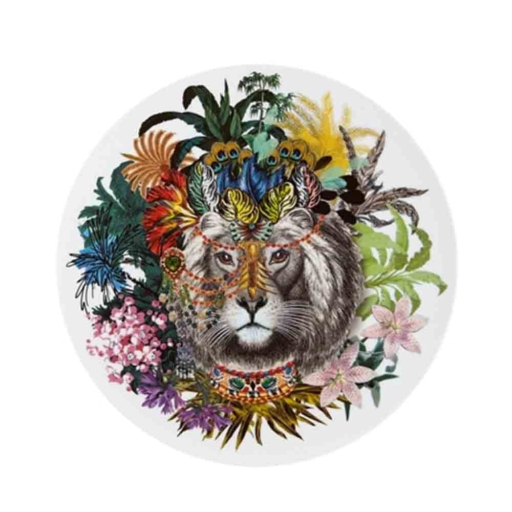 Vista Alegre Christian Lacroix Love Who You Want Charger Plate Jungle King - Elegant Dinnerware for Special Occasions, Weddings & Holiday Tablescapes