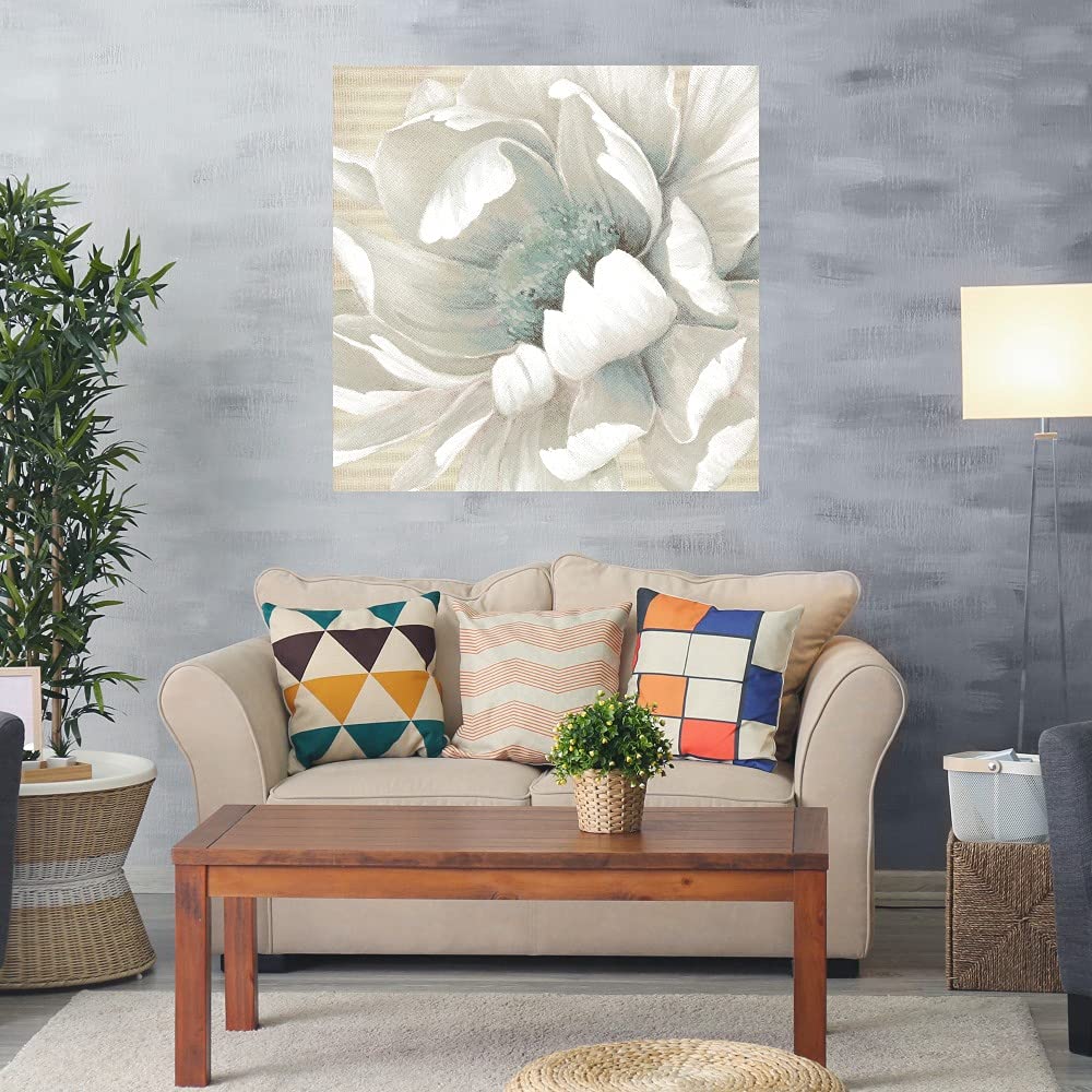 Botanical Wall Art Canvas - Winter Blooms II by Carol Robinson | 22x22 Inch Floral Bathroom Decor, Plant Pictures for Bedroom & Living Room | Modern Home Decor for Spa, Office & Nursery