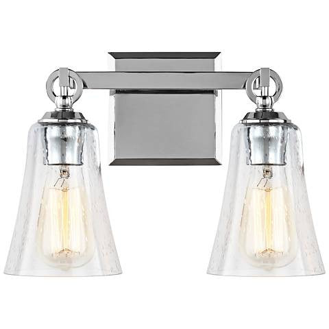 Vanston Vanity Light - Modern Bathroom Vanity Lighting Fixture with Clear Glass Shades, 3-Light Brushed Nickel Finish for Bedroom, Bathroom, or Dressing Room Makeup Mirror Lighting