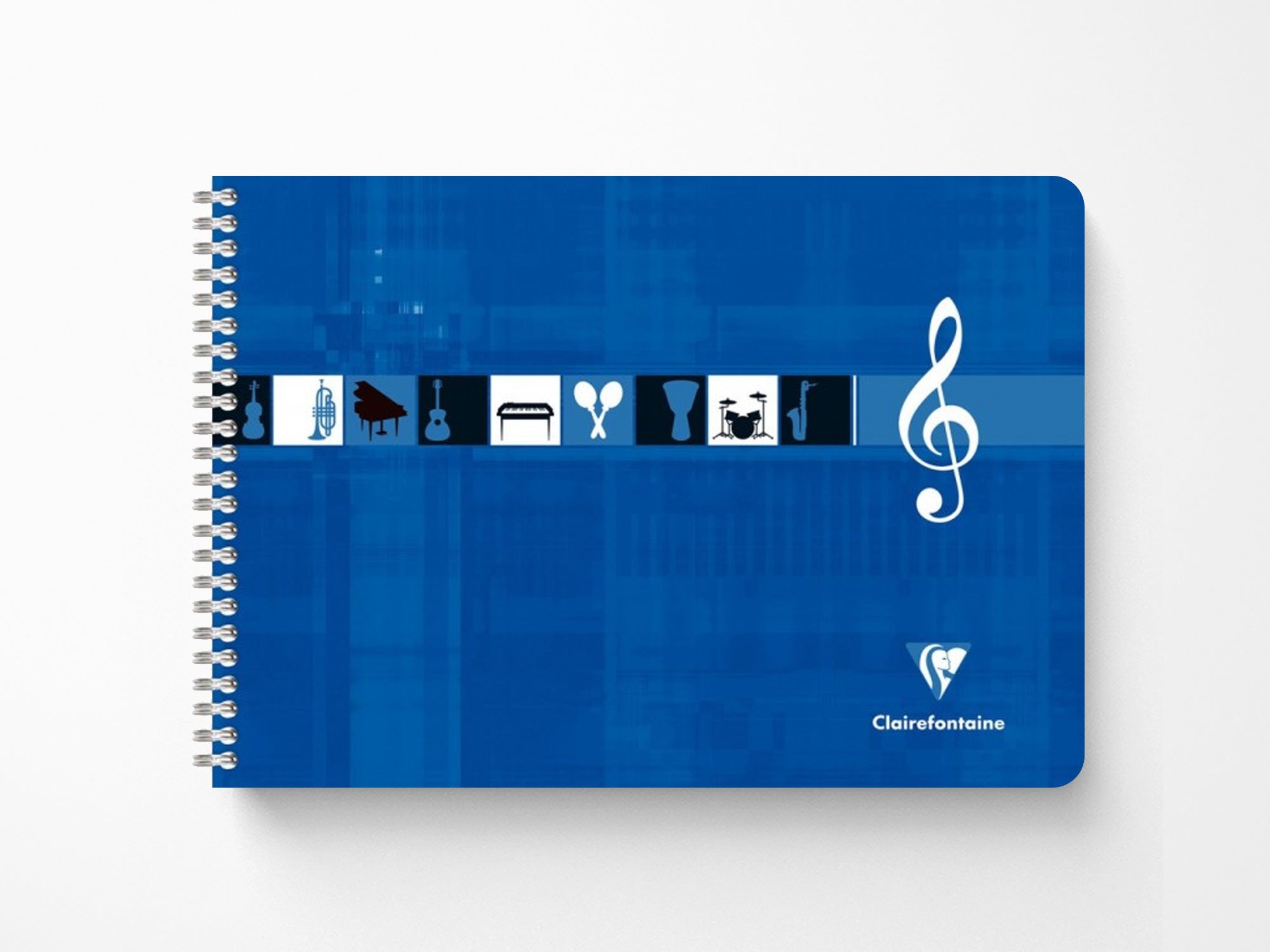 Clairefontaine Music Notebook - 48 Sheets, 90g/m² Premium Paper, Spiral Bound - Perfect for Piano, Guitar & Music Composition Practice