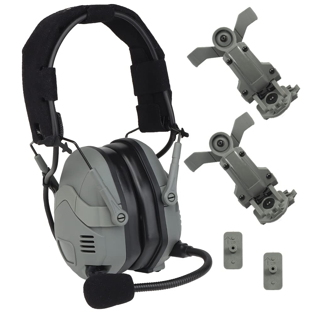 Tactical Bluetooth Headset with Noise Cancelling - OPS Core ARC Wendy M-LOK Helmet Compatible for Hunting, Shooting & Military Use - Wireless Headphones for Outdoor Activities & Tactical Operations