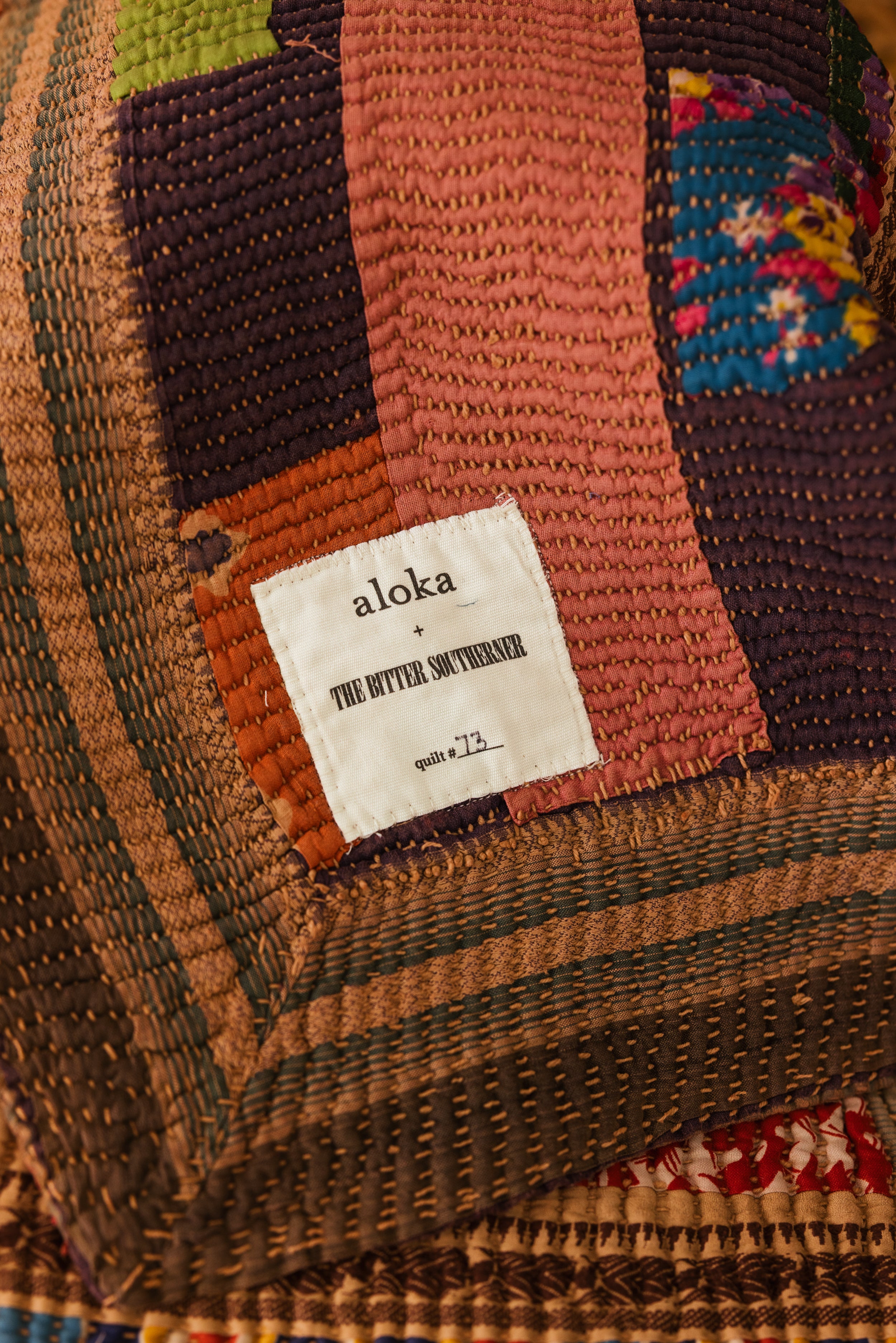 Aloka + BS Quilt #73 - Premium Handmade Patchwork Quilt for Bed, Sofa & Home Decor - Cozy & Stylish for All Seasons