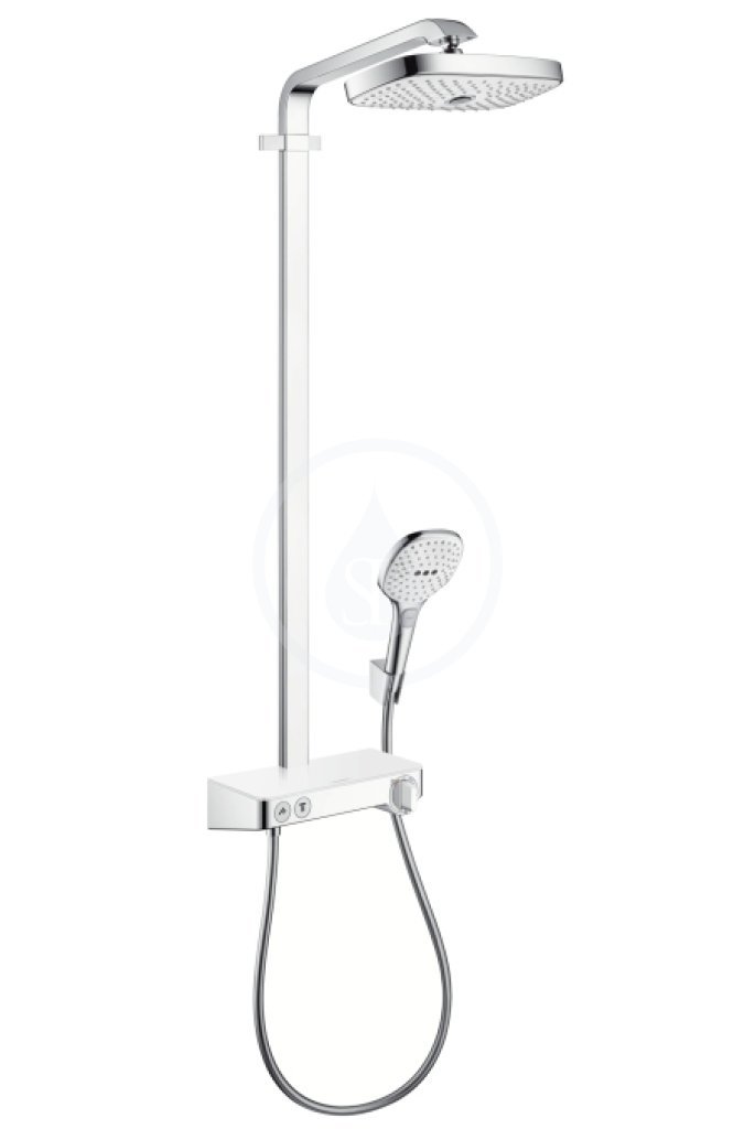 Hansgrohe Croma 100 Shower Holder Set - Wall Mounted Mono Shower Arm with 125cm (49