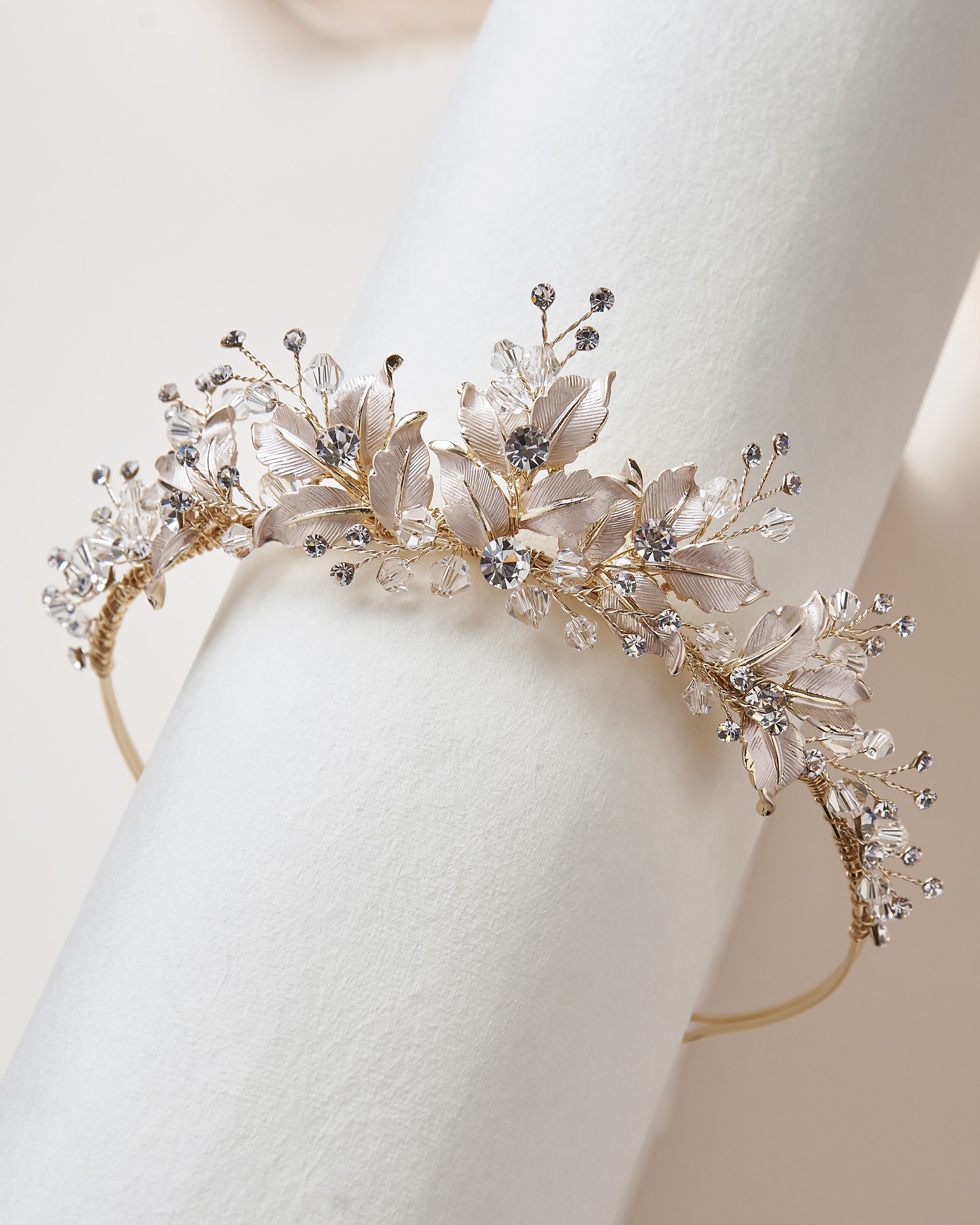 Juliet Floral Tiara for Women - Elegant Bridal Hair Crown, Wedding Headpiece, Boho Flower Crown for Brides, Prom, Festival, and Special Occasions