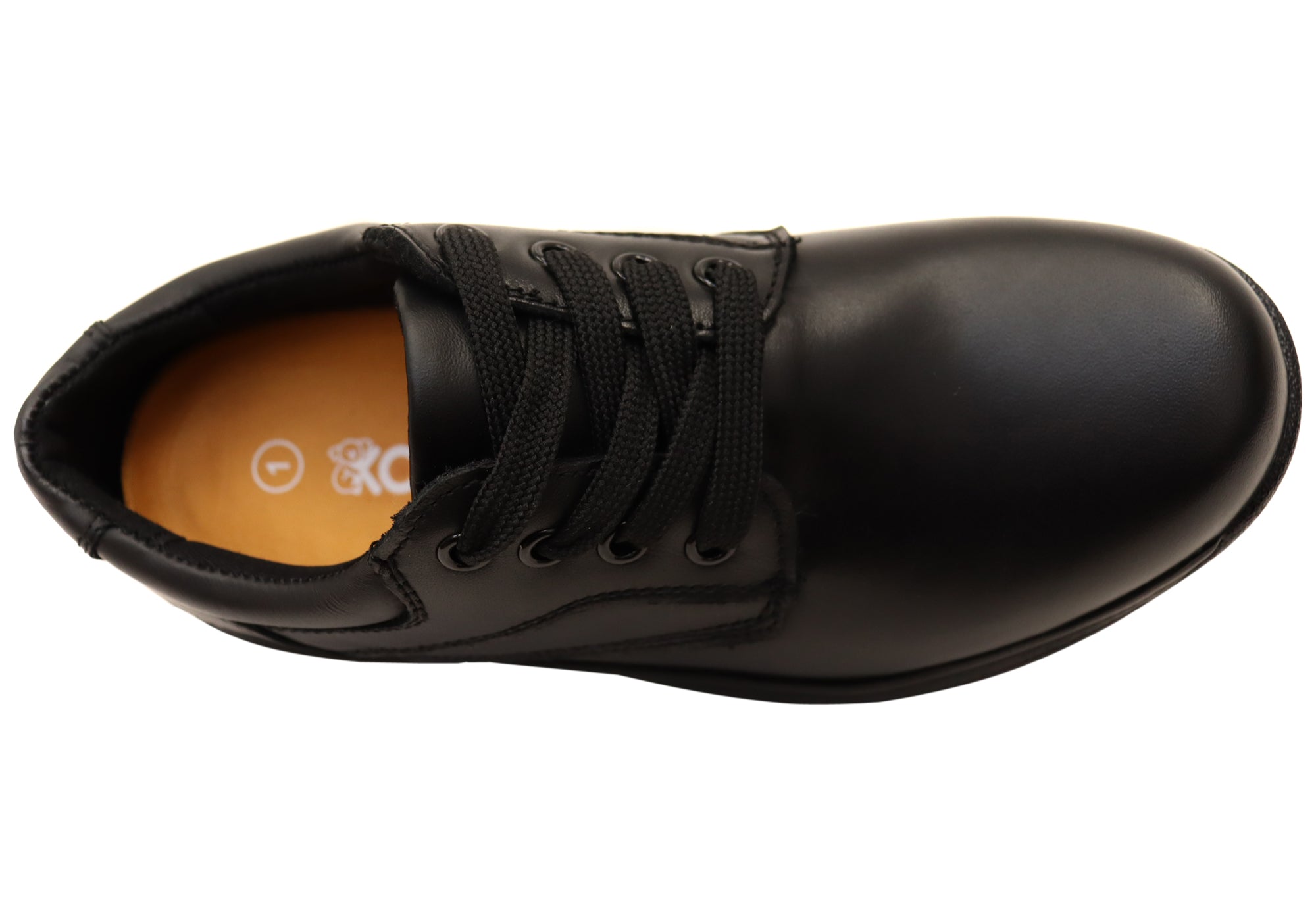Koala By Grosby Kameron Kids Leather Comfortable Lace Up School Shoes - Stylish & Durable Leather Shoes for Boys & Girls - Perfect for School, Play & Everyday Wear