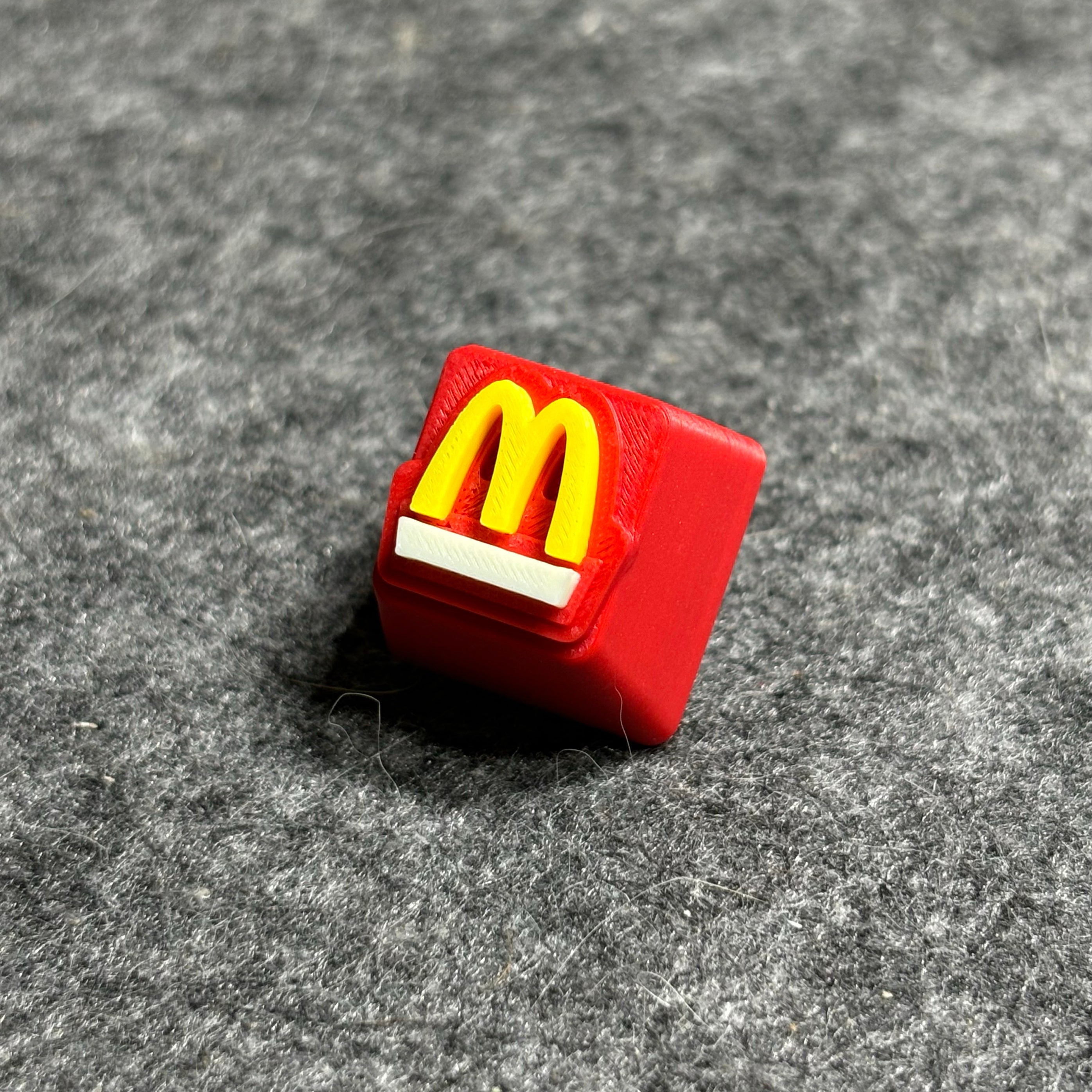 McDonald's Themed LED Backlit Keycaps - Customizable Mechanical Keyboard Keycaps for Gaming & Typing - Perfect for Gamers, Programmers & Office Work