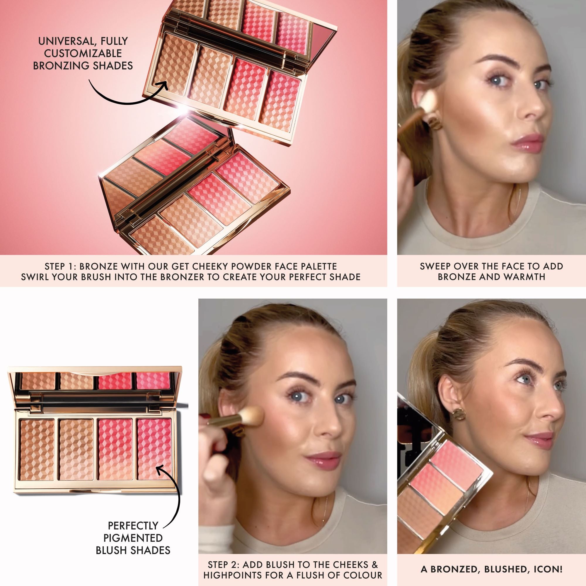 Cheeky & Chiselled Makeup Bundle - Contour & Highlight Kit for Defined Cheekbones | Perfect for Everyday Glam & Special Occasions