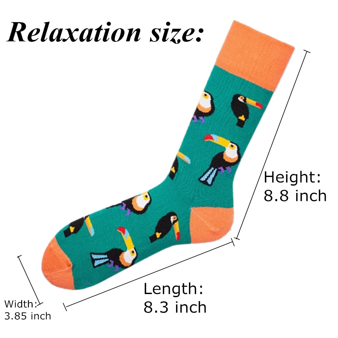 Funny Unisex Novelty Socks for Men & Women - Colorful Beer Print Summer Mismatched Socks - Perfect Gift for Parties, Holidays & Casual Wear