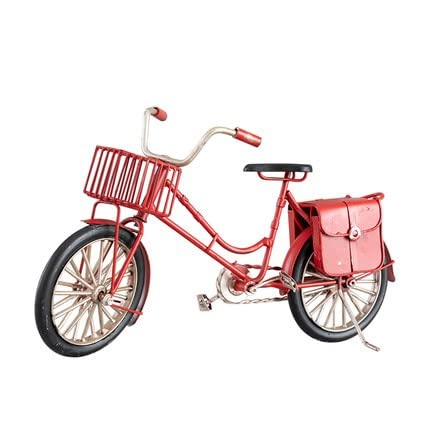 Vintage Wrought Iron Bicycle Model - Handmade Retro Home Decor for Living Room, Bedroom & Office | Unique Wall Art & Window Display Decoration Gift Idea