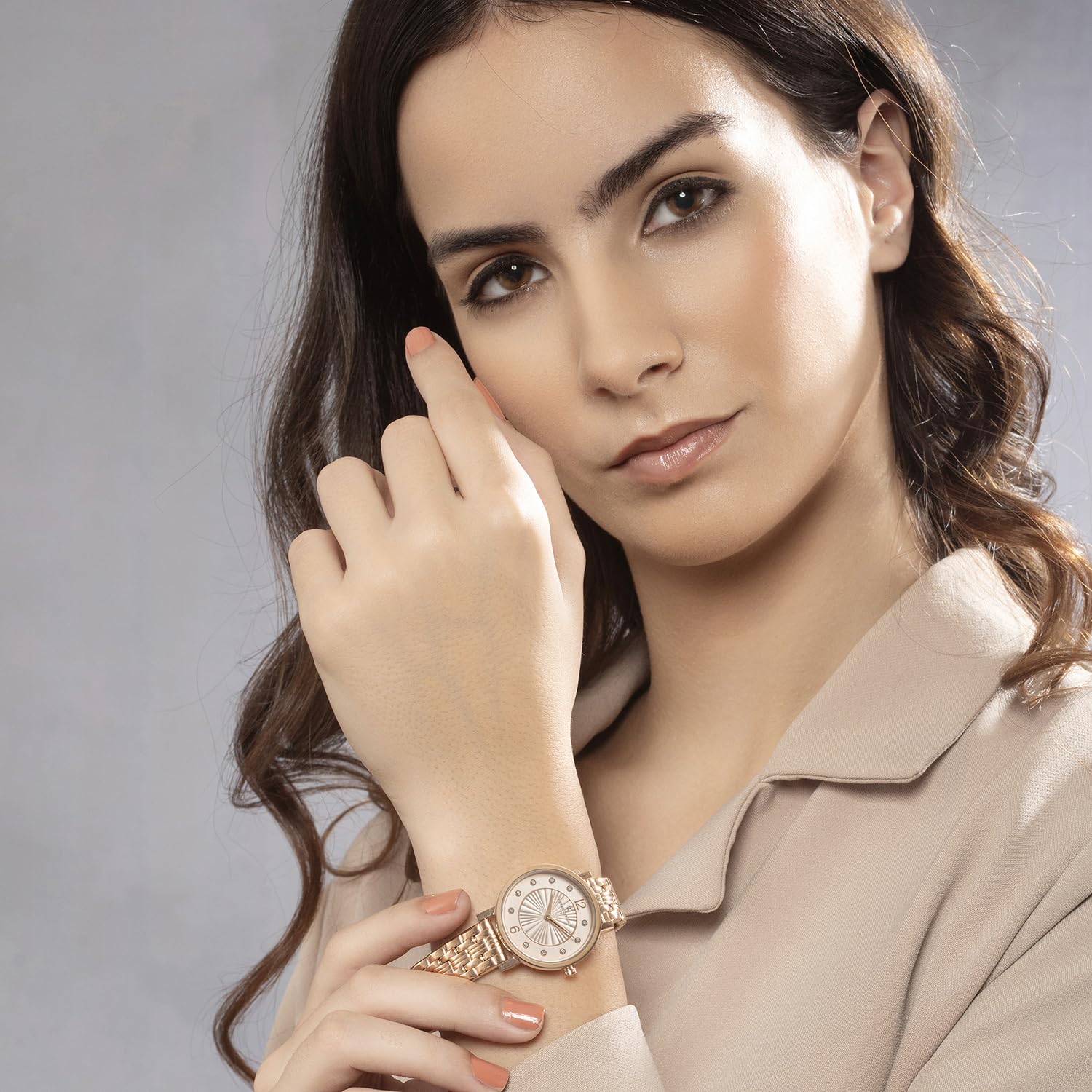 Pierre Cardin Women's Analog Watch with Pale Pink Dial - CCM.0544 | Elegant Fashion Accessory for Casual Wear, Office & Special Occasions