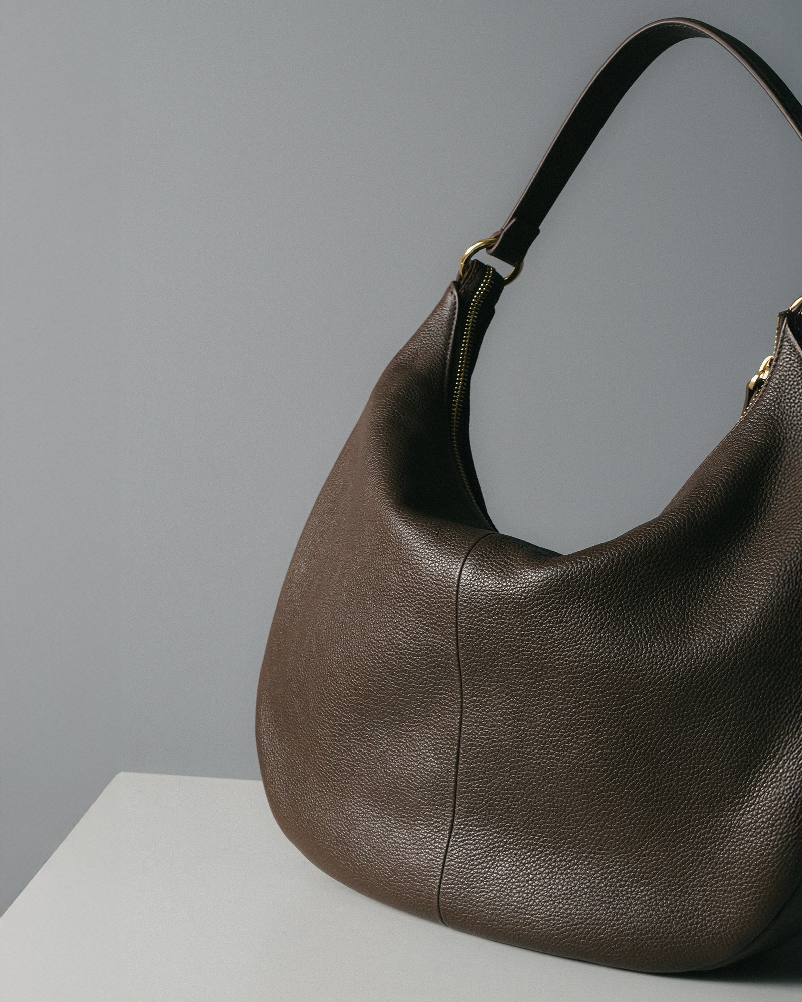 MARGO Women's Shoulder Bag - Bitter Chocolate Suede Leather Crossbody Purse for Work, Travel & Everyday Use