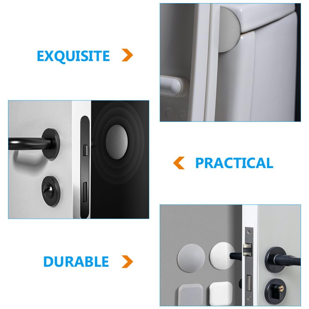 Soft Rubber Door Stopper Wall Protector - Self-Adhesive Bumper for Home & Office Safety