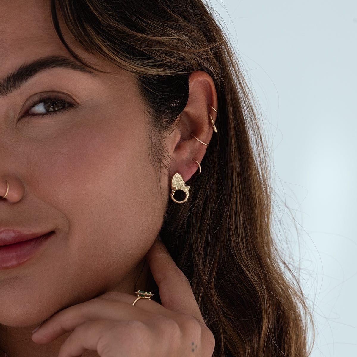 Elegant Lock Earrings for Women - Gold & Silver Dangle Hoop Earrings - Perfect for Parties, Weddings & Everyday Wear