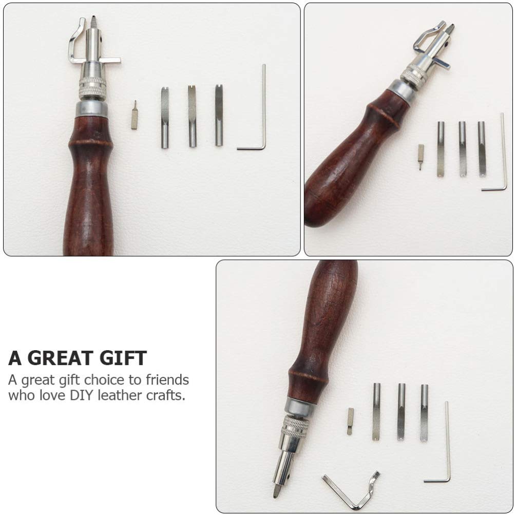 EXCEART Leather Hand Sewing Tool Kit - 36-Piece Hand Stitching Tools Set with Punch Needles, Origami Paper & Wooden Accessories for DIY Crafts, Leather Repair, Bookbinding & Scrapbooking Projects