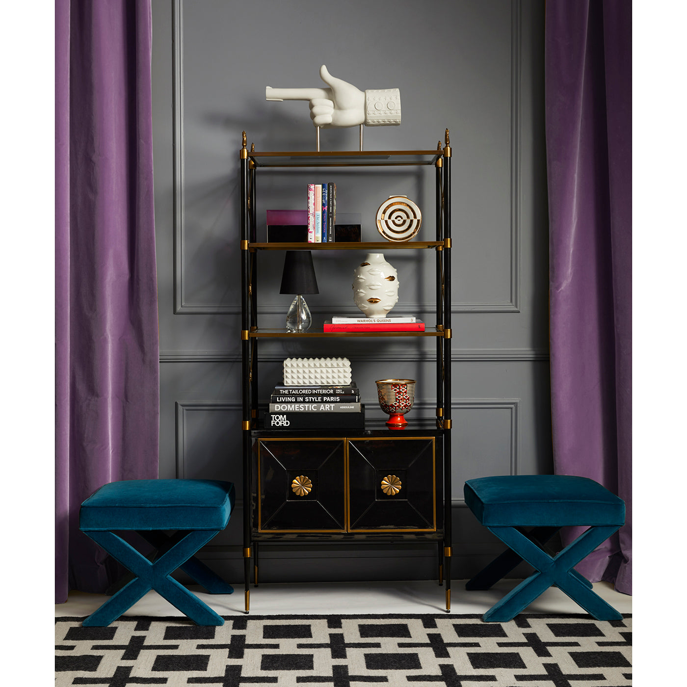 Charade Square Studded Box - Elegant Jewelry Box for Rings, Necklaces & Earrings - Perfect for Gifts, Travel & Home Storage