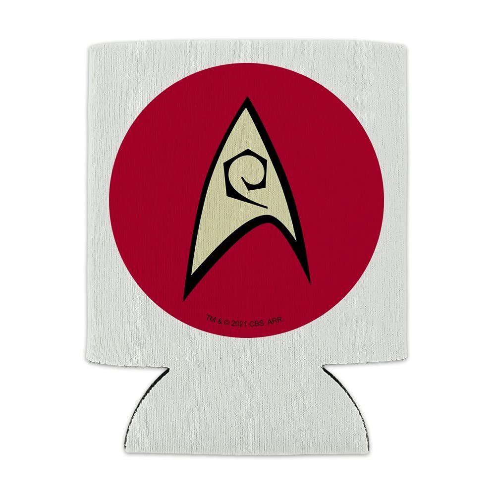 Star Trek Engineering Shield Design Can Cooler - Collapsible Insulated Beverage Sleeve for Beer, Soda & Energy Drinks - Perfect for Sci-Fi Parties, Collectors & Outdoor Adventures