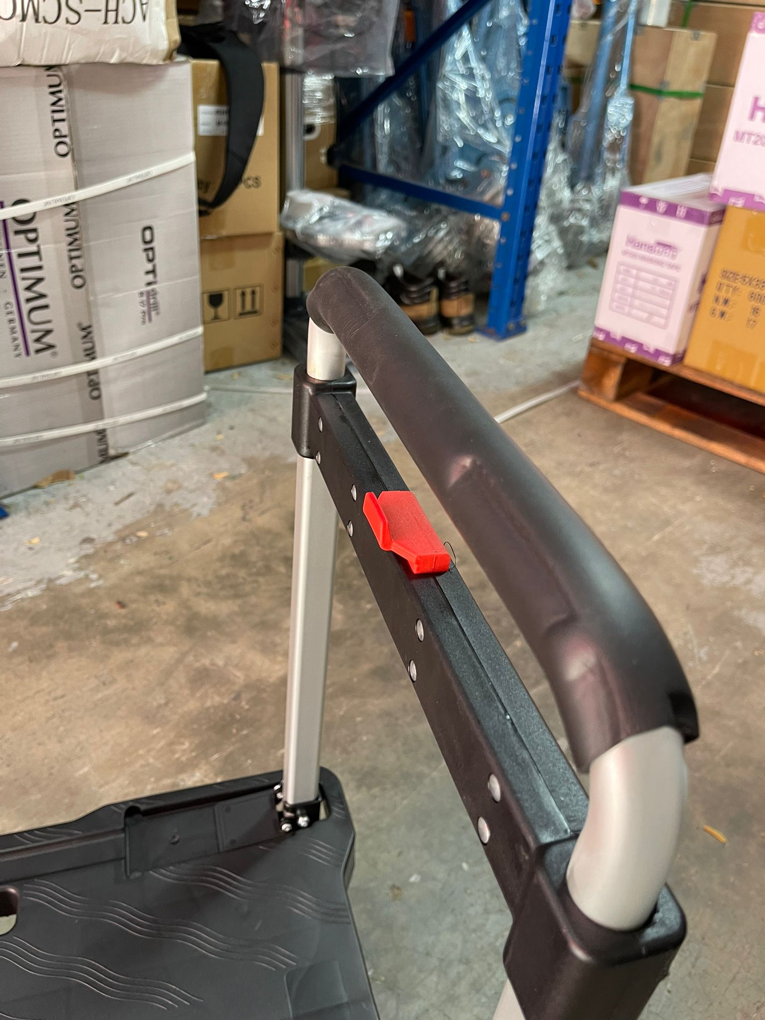 Aiko 150kg Heavy Duty PVC Silent Foldable Trolley Cart - Black (Model TRL DL150 SF) | Perfect for Warehouse, Home, Office & Industrial Use