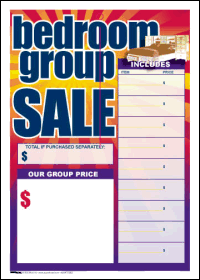 100 Pack Sale Tags - Bulk Pricing Labels for Retail, Clothing & Bedroom Furniture - Perfect for Clearance Sales, Discount Markdowns & Store Merchandising