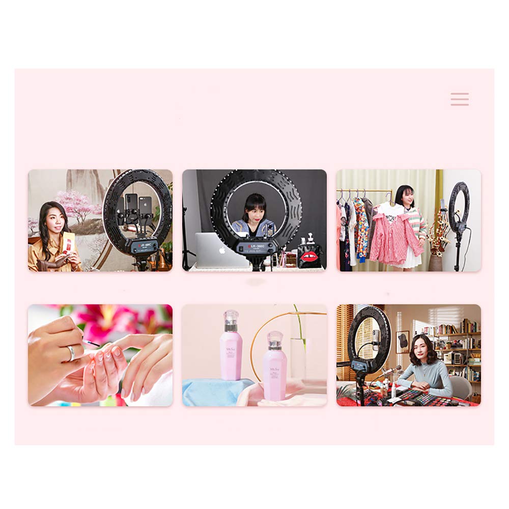18 Inch Selfie Ring Light with Phone Holder & Flexible Stand - LED Ring Light Kit for Live Streaming, Makeup, YouTube Videos (Perfect for Content Creators, Vloggers & Beauty Tutorials)