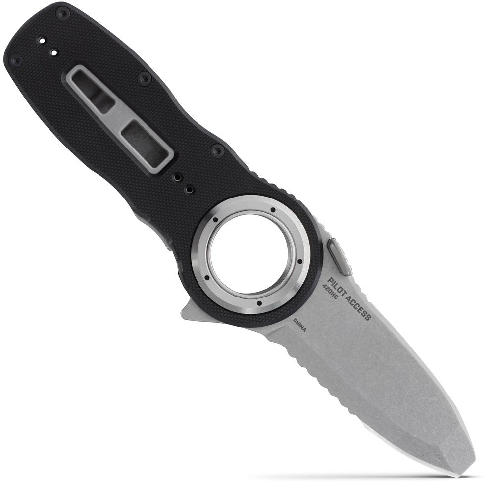NRS Pilot Access Knife - Compact Folding Knife with Stainless Steel Blade for Outdoor, Camping, Hiking & Survival Gear | Perfect for Cutting Ropes, Fishing Lines & Emergency Situations