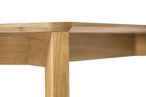 Lasu Modern Dining Table by Ton - Solid Wood Kitchen Table for 6 - Perfect for Family Dinners & Entertaining Guests