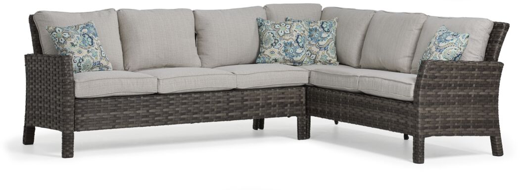Acadia 6-Piece Outdoor Banquette Set in Grey & Beige - Perfect for Patio, Garden, and Backyard Relaxation