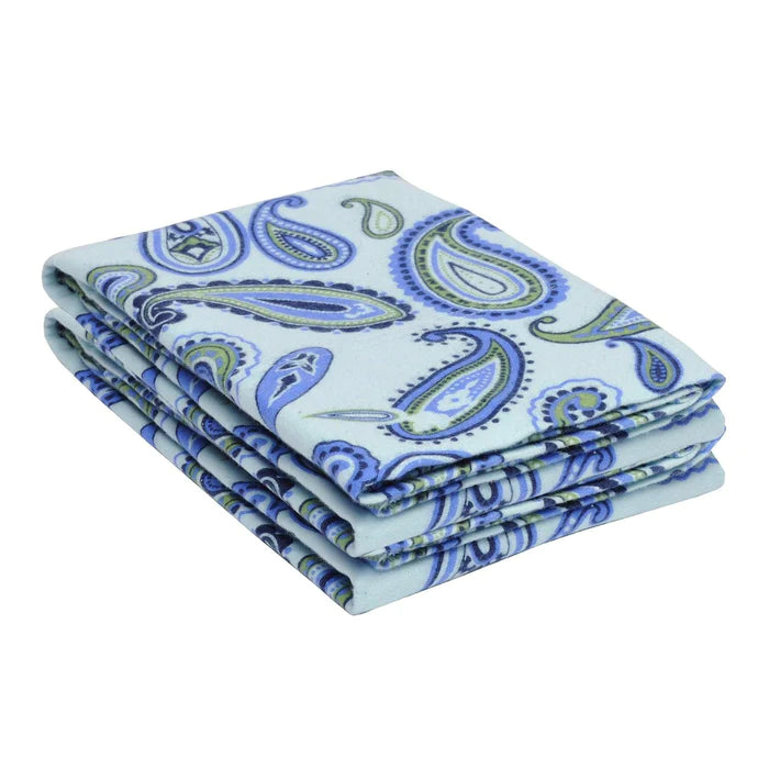 Soft Cotton Flannel Paisley 2-Piece Pillowcase Set - Luxury Bedding for Cozy Nights & Home Decor