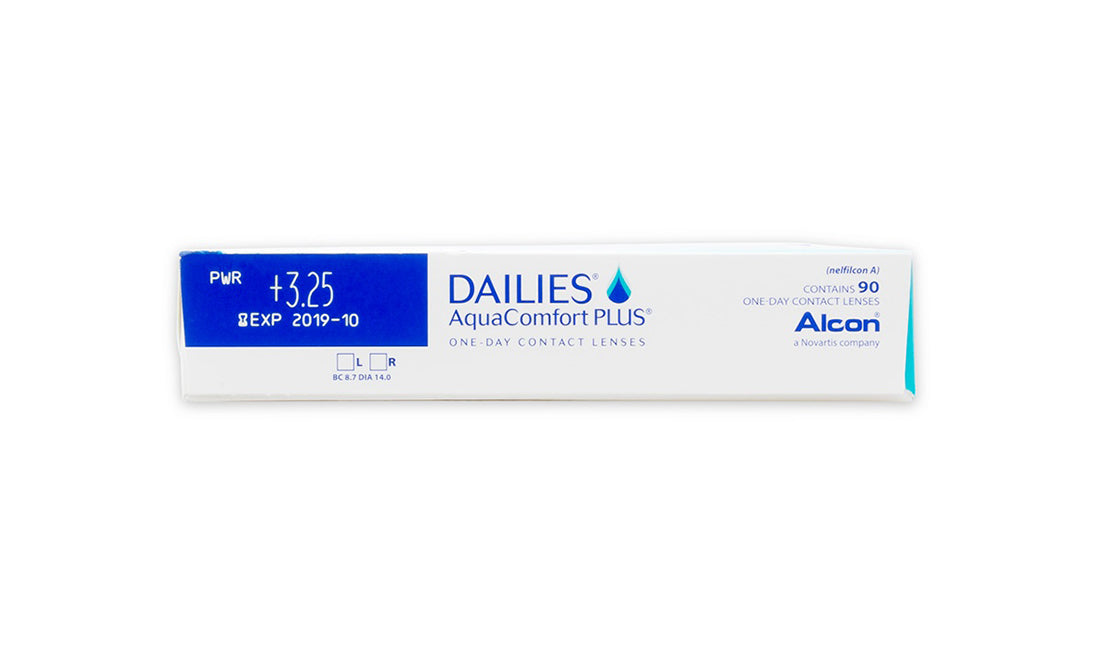 DAILIES AquaComfort Plus Daily Disposable Contact Lenses - 90 Pack (3 Month Supply) | Ultra-Hydrating for All-Day Comfort | Perfect for Work, Sports & Travel