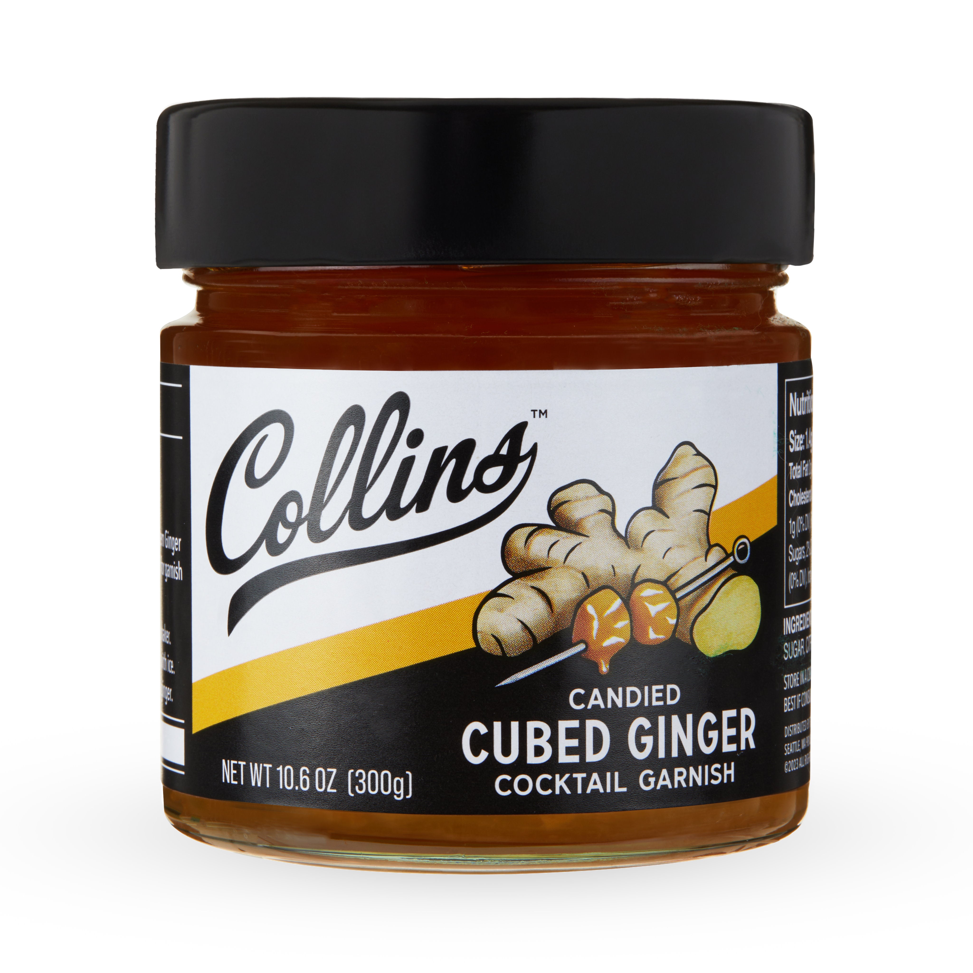 Premium Candied Stem Ginger in Syrup - 10.6 Oz Jar | Sweet & Spicy Ginger Treat | Perfect for Baking, Tea, Cocktails & Gift Giving