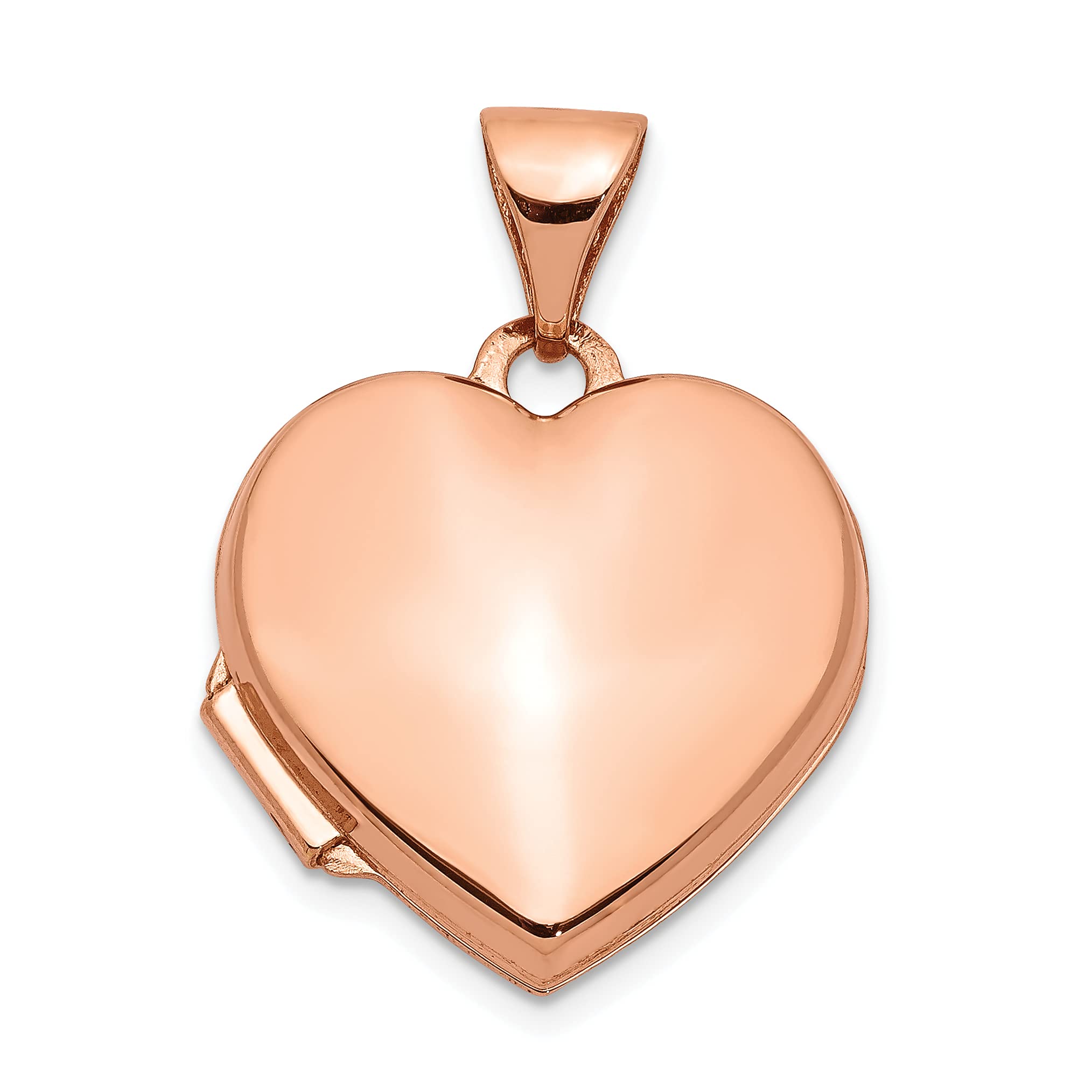14K Rose Gold Heart Locket Necklace for Women - Elegant Minimalist Jewelry Gift for Her - Perfect for Valentine's Day, Anniversary & Special Occasions