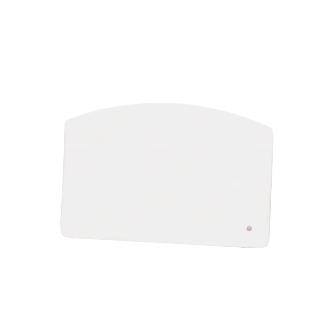 Browne 5.5 x 3.5 Inch Plastic Bowl Scraper - White Kitchen Utensil for Baking, Cooking & Mixing - Perfect for Dough, Batter & Food Prep