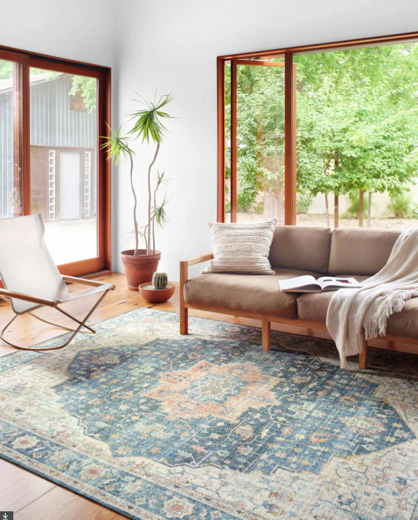Skye Ocean/Multi Rug - Soft & Stylish Non-Slip Area Rug for Living Room, Bedroom, Nursery - Perfect for Home Decor, Kids Play Area & Pet-Friendly Spaces